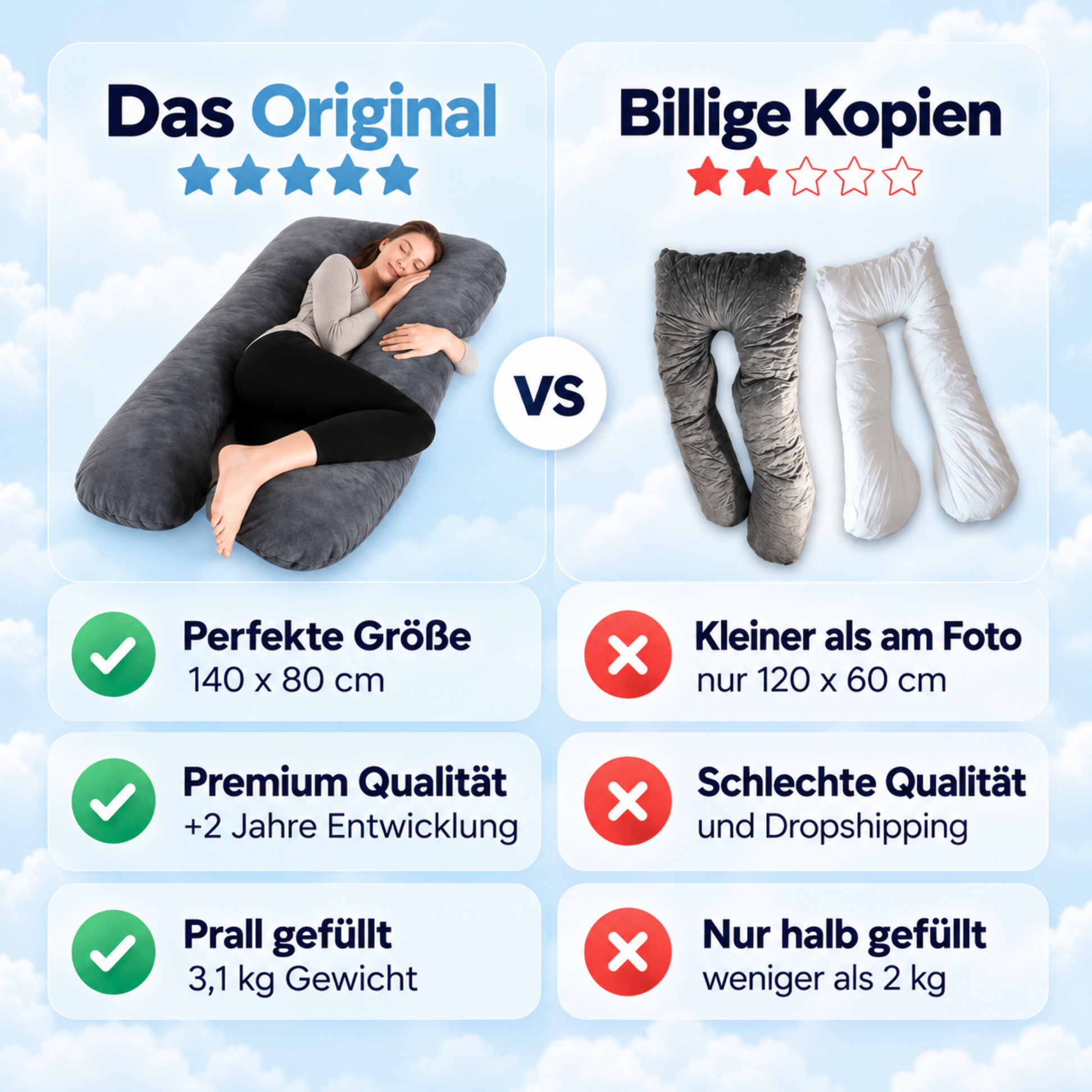Das Schlaftherapie Kissen