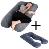 Das Schlaftherapie Kissen + Ersatzbezug aus Baumwolle
